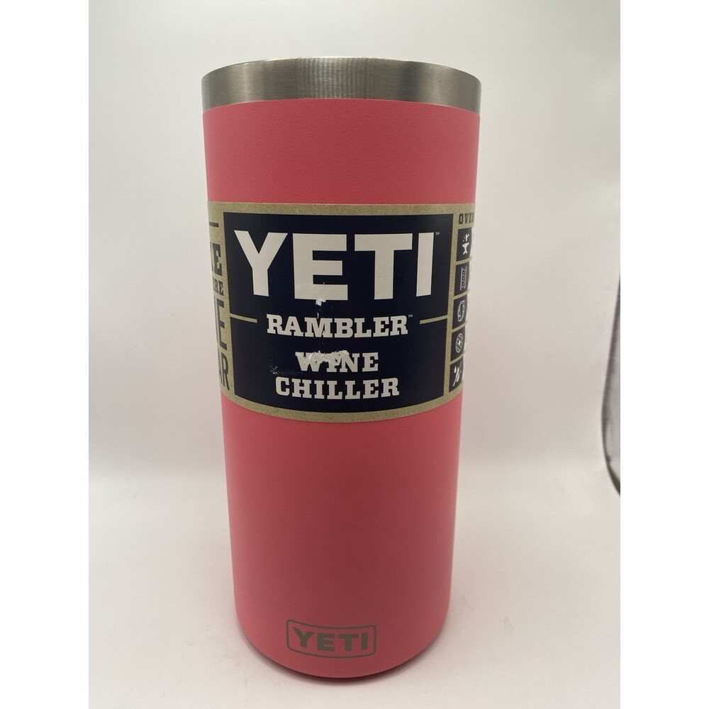 YETI Rambler Wine Chiller w/Landing Pad~Stainless Steel Insulated~ Pink ~NEW